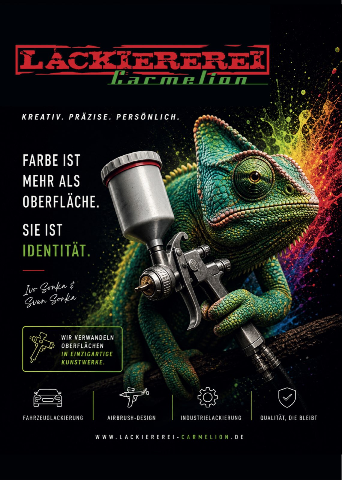 Broschürentitel: Lackiererei Carmelion