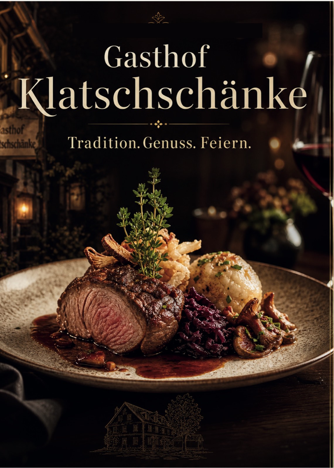 Broschürentitel: Gasthof Klatschschänke