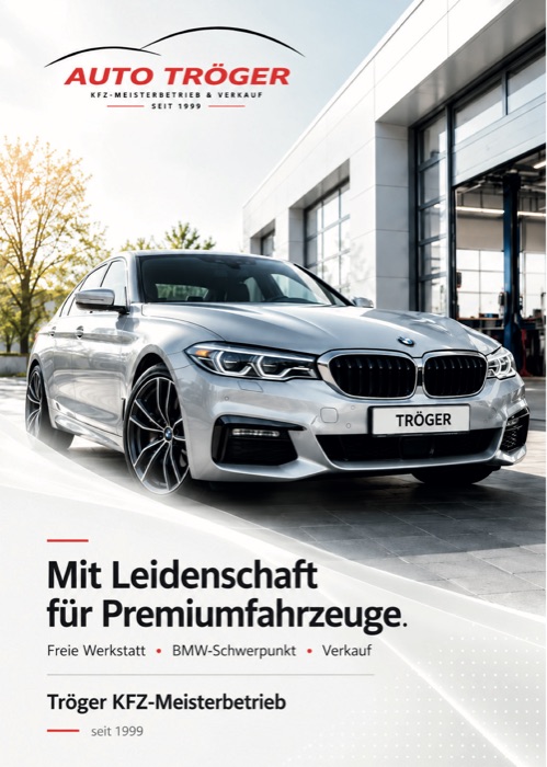 Titel der Broschüre Auto Tröger