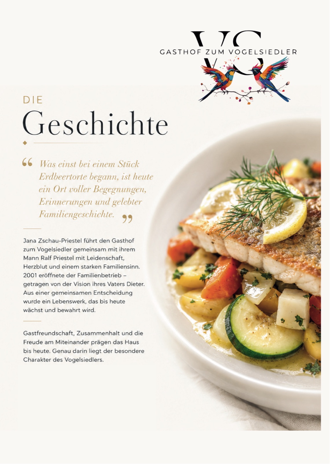 Gasthof zum Vogelsiedler — Broschüre, Seite 2