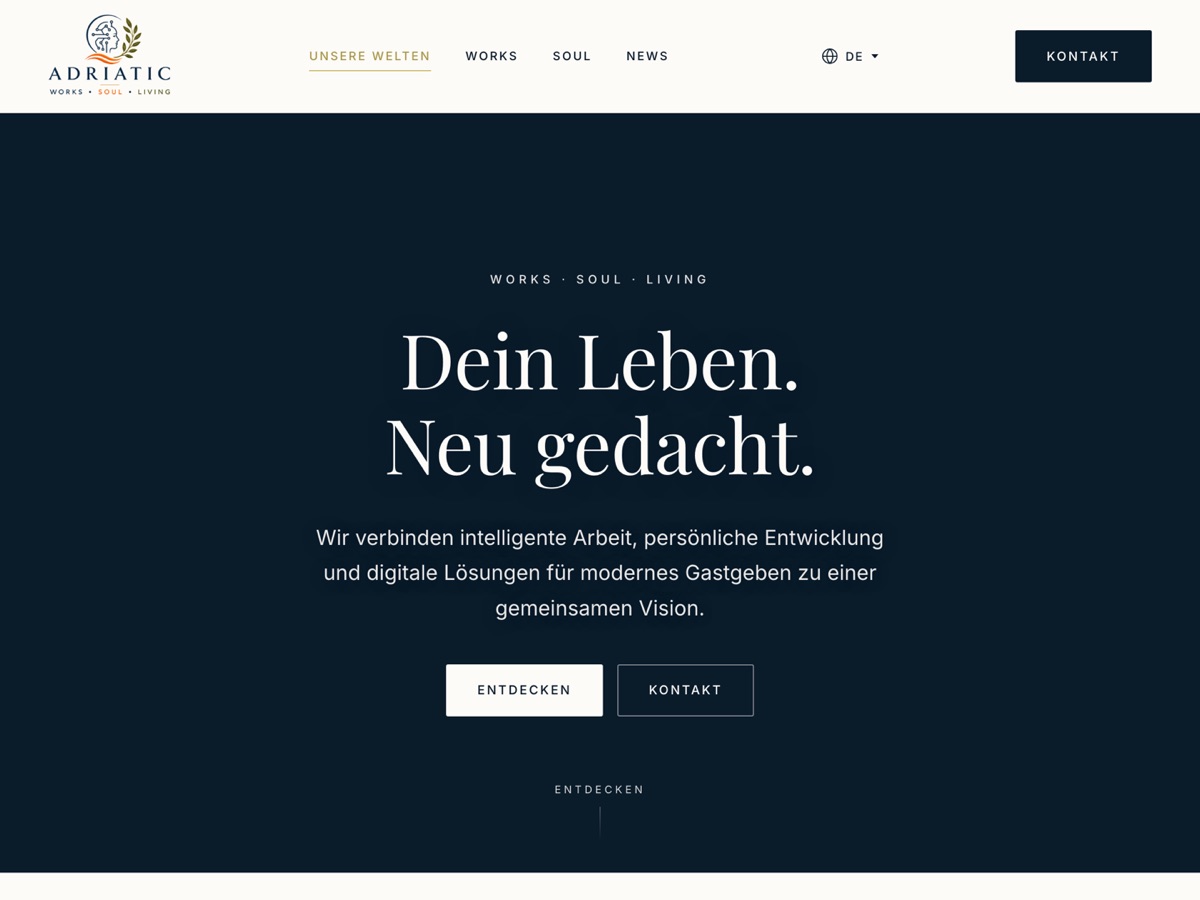 Vorschau einer vom CH Verlag gestalteten Website.